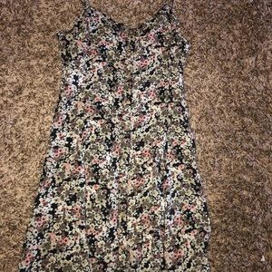 American Eagle Brown & Pink floral dress